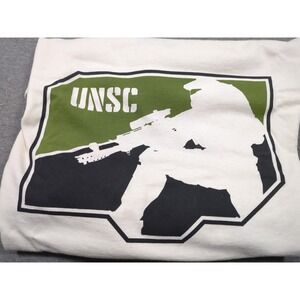 Halo Legendary Loot Crate UNSC Sniper T-Shirt Men Medium Cream Hard to Find NEW